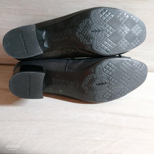 Кожаные качественные крутые туфли HISPANITAS 37 р кожа везде (фото #6)