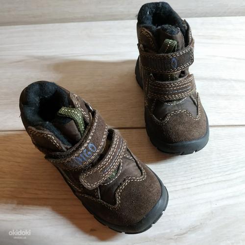 Шкіряні фірмові дитячі черевики 20 р- утеплені (фото #9)