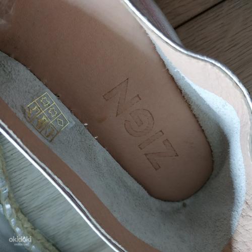 Кожаные фирменные женские эспадрильи от Zign 37.5-38 р кожа (фото #7)