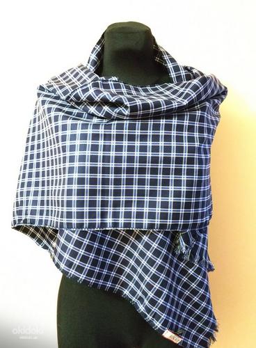 Фирменный, стильный женский шарф Италия - 100 % шёлк (фото #3)