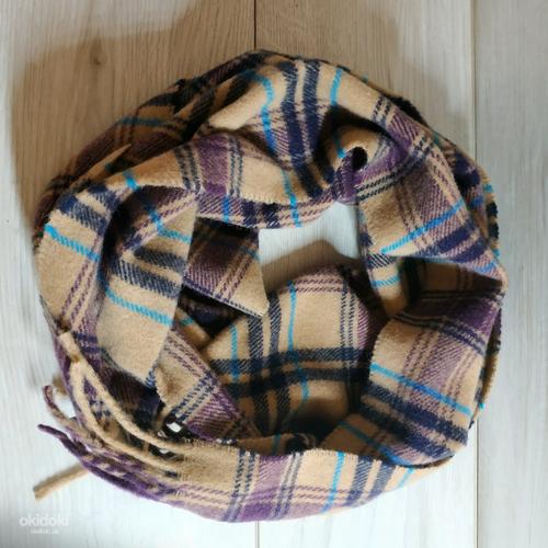 Стильний універсальний базовий шарф -з лама вовни (фото #1)