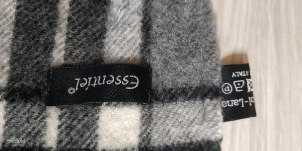 Фирменный базовый шарф из 100 % лама шерсти - Италия (фото #7)