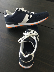 Beautiful Sneakers for Men in Blue, Size 46, Lether Shoes (3 foto / 5)