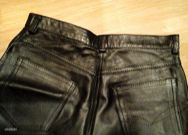 Itaalia mustad ehtsast nahast lühikesed püksid, 36-S-M, uued (foto #8)
