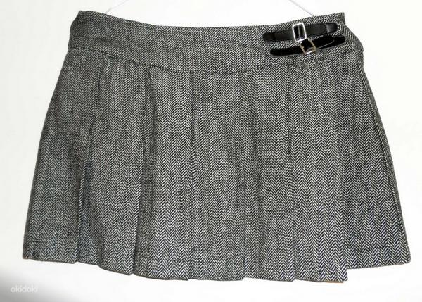 Стильный теплый костюм Mosaic- пиджак-брюки- юбка, S-M-36-38 (фото #4)
