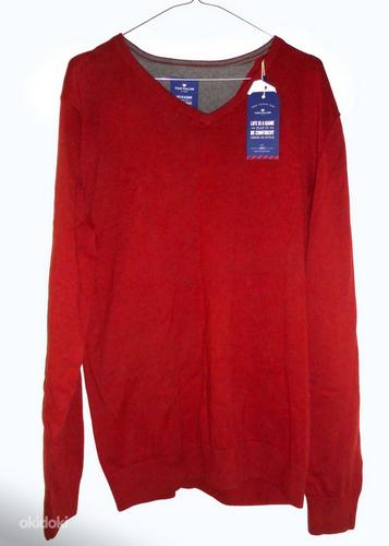 Tom Tailor мужской свитер бордового цвета из 100% хлопка, XL, новый (фото #2)
