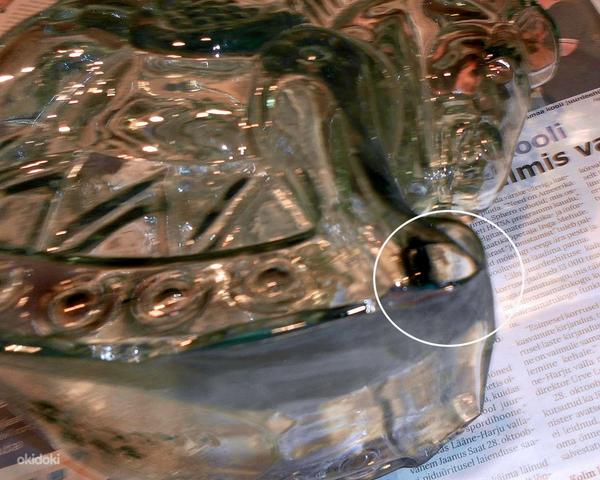 Itaalia kiikhobu kujul helesinisest klaasist suur vaas (foto #5)