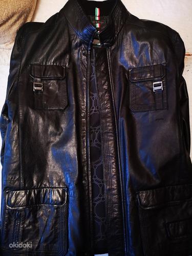 Новая мужская кожаная куртка. Alfredo Galliano Milano (фото #1)