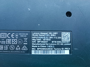 Lenovo 100-15IBY (3 foto / 5)