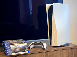 PlayStation 5 Disc versioon + 6 mängu, väga heas seisukorras (1 foto / 3)