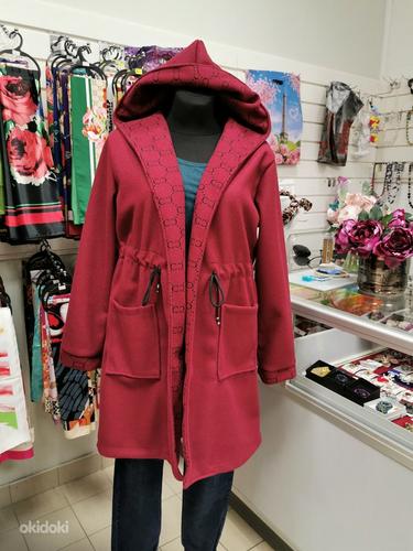 Лёгкое пальто без подкладки размер оверсайз (три цвета) (фото #1)