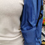 Большие размеры лёгкая куртка на весну цвет коралл и синий (фото #4)