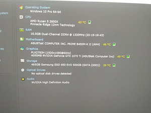Ryzen 5 2600X/B450/16GB RAM/SSD 500GB/GTX 1070TI 8GB (2 foto / 10)