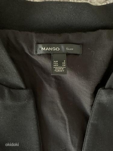 Манго черно-белая куртка (фото #3)