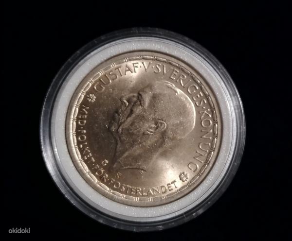 Серебро шведские 2 кроны 1947 г. оригинальные шведские 2 кроны (фото #2)