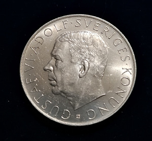Originaal rootsi hõbe 5 kronor 1952 (2 foto / 2)