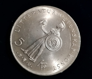 Originaal hõbe rootsi 5 kronor 1962 (1 foto / 2)