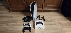 Playstation 5(Plaadiver)+2Pulti +Pulse 3DKõrvaklapid+Juhtmed (1 foto / 4)