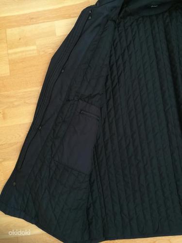 Однотонная осенняя куртка черного цвета (съемный жилет из перьев) "Hugo Boss" XL (фото #6)