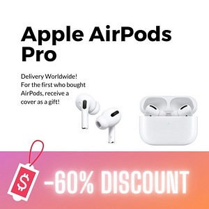 Apple AirPods Pro UUS! -60% ORIGINAL