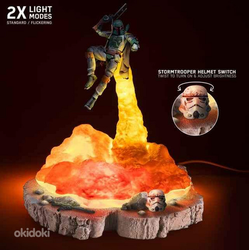 UUS Star Wars: Boba Fett dekoratiivne lamp (foto #1)