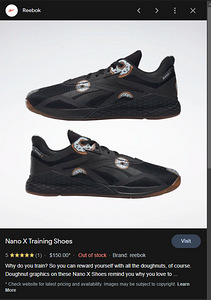 Reebok nano x donut (limited edition black) (2 foto / 7)