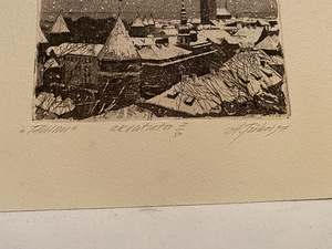 “Tallinn” akvatinta Anatoli Triboi 1997 (3 foto / 5)