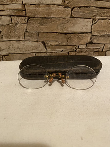 Antiiksed pince-nez näpitsprillid pensnee (2 foto / 5)