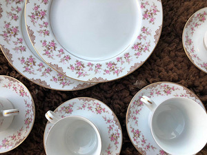 NORITAKE Rose China RI02 Japan komplekt vintage (5 foto / 7)