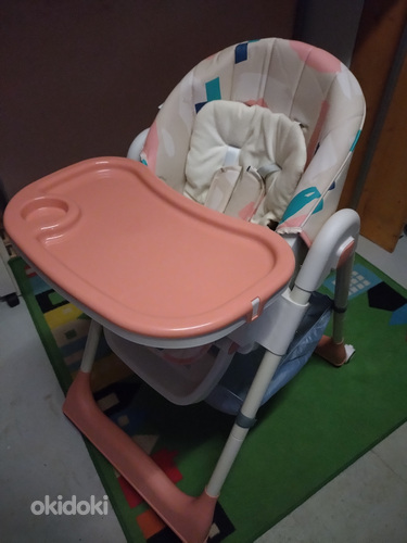 Новый стул для кормления ребенка розового или голубого цвета (фото #3)