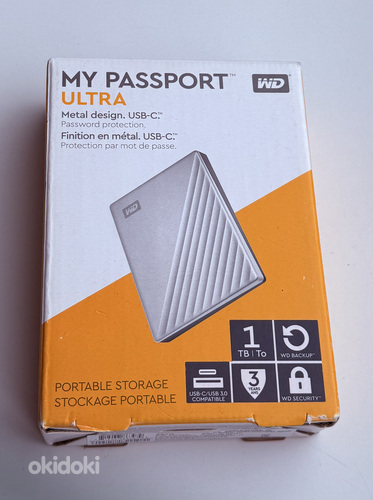 Western Digital WD My Passport Ultra USB-C 1TB , Silver
