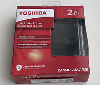 Toshiba Canvio Advance 2TB/4TB, USB 3.0 Black/Red