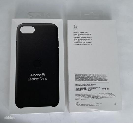 iPhone SE (2020) Leather Case Black/Midnight Blue (foto #2)