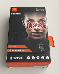JBL Inspire 500 Wireless Headphones, Black/Aqua
