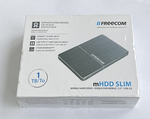 Freecom mHDD Mobile Drive Metal 1TB Slim - Space Grey/Silver