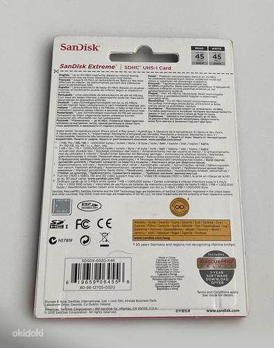 SanDisk Extreme SDHC 32GB 45MB/s Class 10 UHS-I U3 (foto #2)