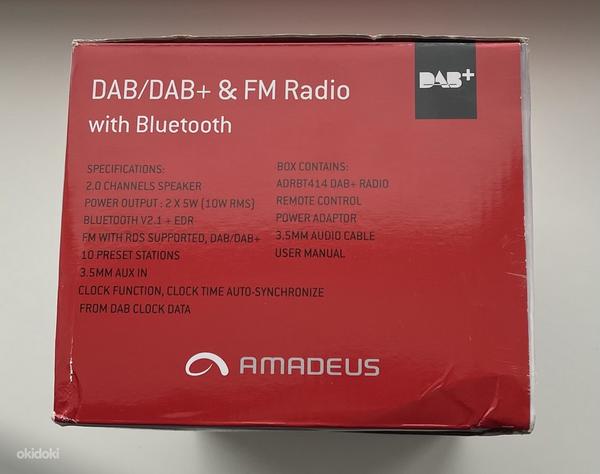 Amadeus DAB/DAB+ & FM Radio with Bluetooth , White (foto #2)