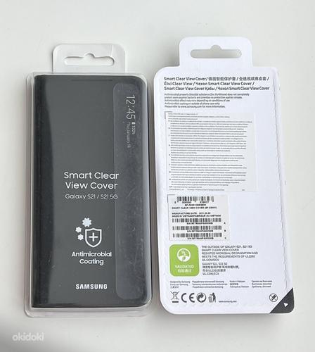 Samsung Galaxy S21 Smart Clear View Cover Black/Light Grey (foto #1)