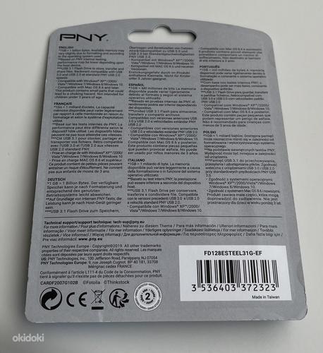 PNY USB 3.1 Flash Drive 128GB Black/Silver (foto #4)