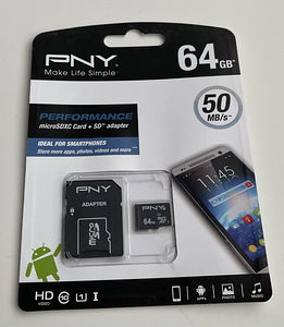 PNY 64GB microSDXC Card PERFORMANCE