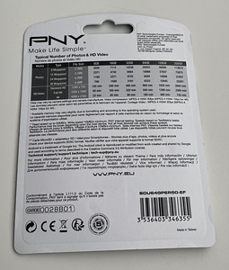 PNY 64GB microSDXC Card PERFORMANCE (2 foto / 2)