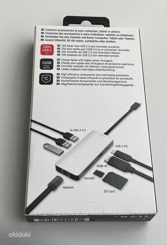 Unisynk 1 TO 8 USB-C Docking Hub , Space Gray / Silver (foto #4)