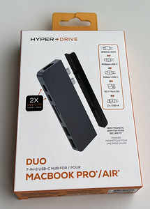 HYPERDRIVE DUO 7-in-2 USB-C Hub , Space Gray