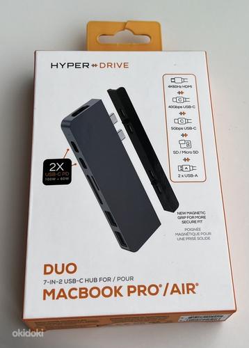 HYPERDRIVE DUO 7-in-2 USB-C Hub , Space Gray (фото #1)