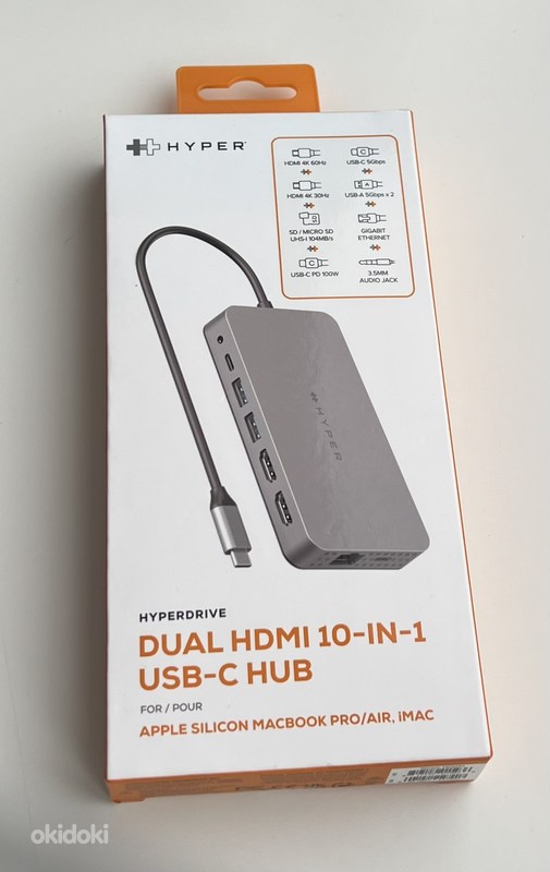 HyperDrive 4K HDMI 3-in-1 USB-C Hub for MacBook, PC –