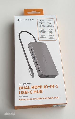 HYPERDRIVE Dual 4K HDMI 10-in-1 USB-C Hub For M1/M2 MacBooks (foto #1)