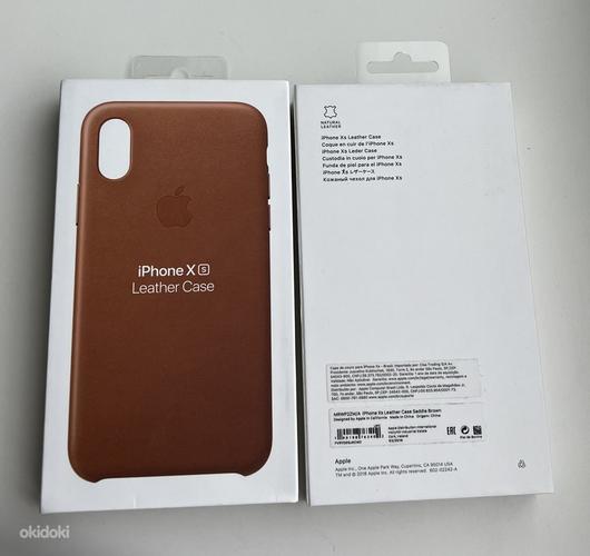 Apple iPhone XS Leather Case Saddle Brown/Black (foto #2)