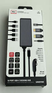 Unisynk 10 Port Dual Display USB-C Hub for Mac Black/Grey (3 foto / 4)
