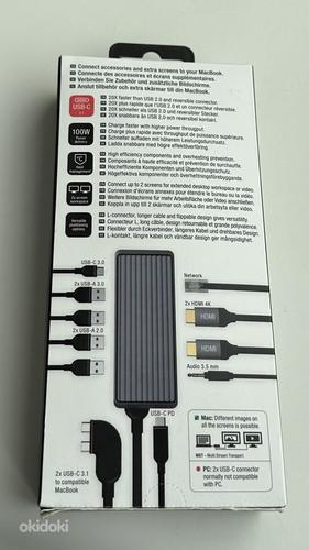 Unisynk 10 Port Dual Display USB-C Hub for Mac Black/Grey (foto #4)