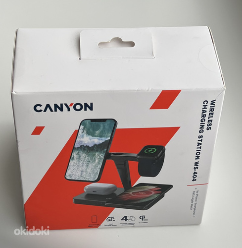 Canyon 4-in-1 Wireless Charging Station WS-404 , Black (foto #1)
